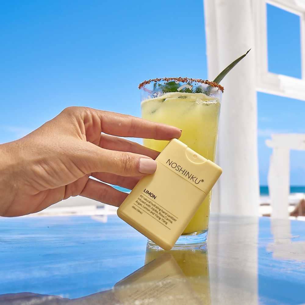 Refillable Lemon Ylang-Ylang Pocket Hand Sanitizer