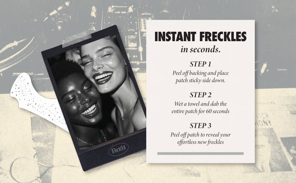Silver Glitter Freckles —Makeup patches for every occasion