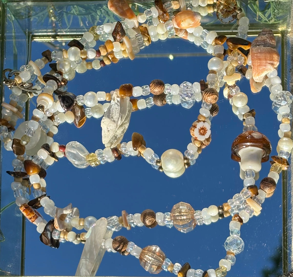 Beaded Belly Chain by Silver Strawberry