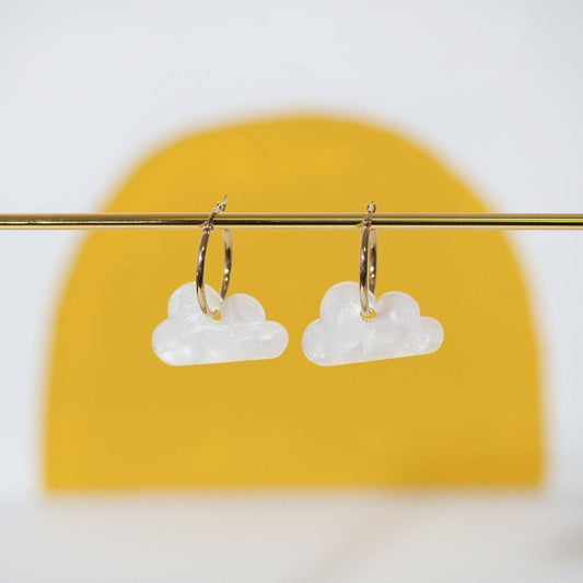 Cloud Hoop Earrings