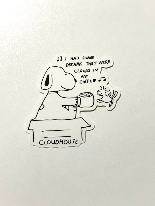 Clouds in My Coffee Sticker