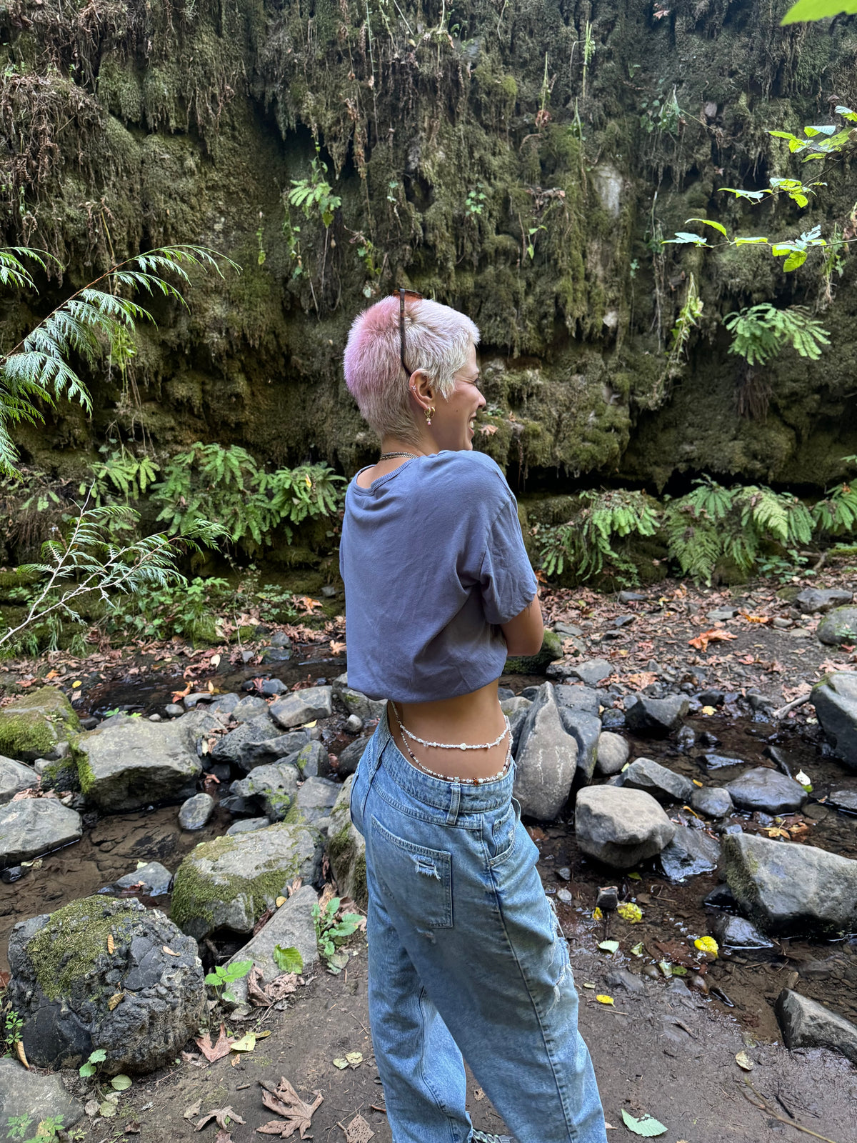 Beaded Belly Chain by Silver Strawberry
