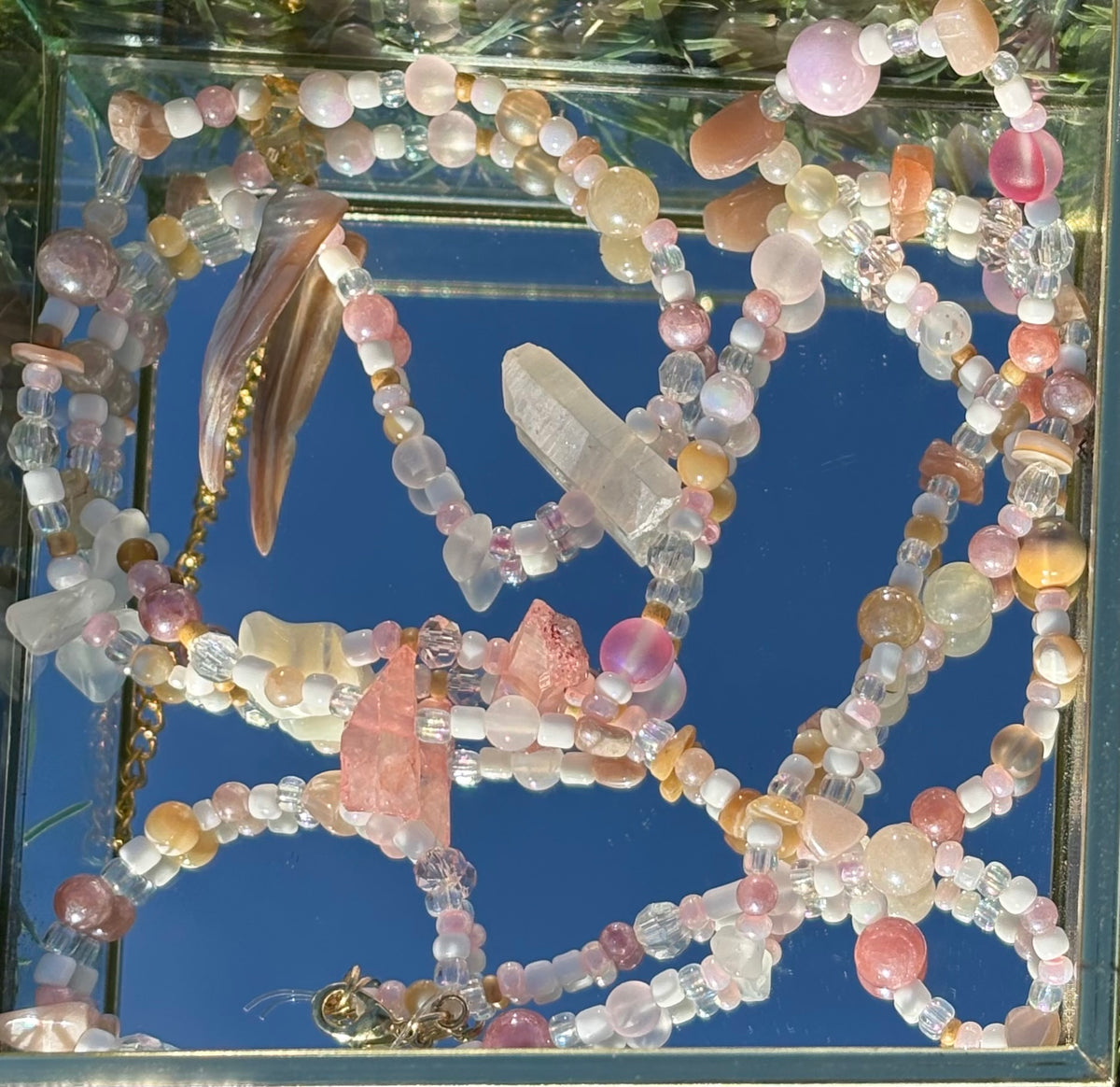 Beaded Belly Chain by Silver Strawberry