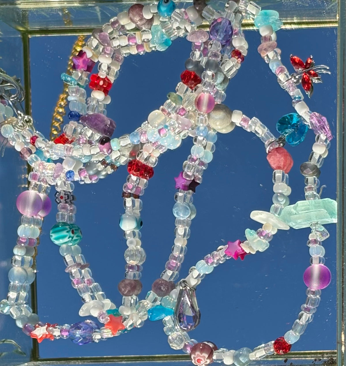 Beaded Belly Chain by Silver Strawberry