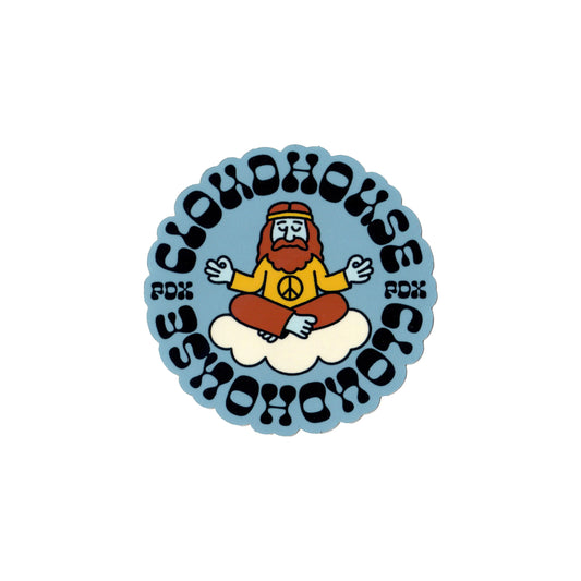 Meditation Man Sticker