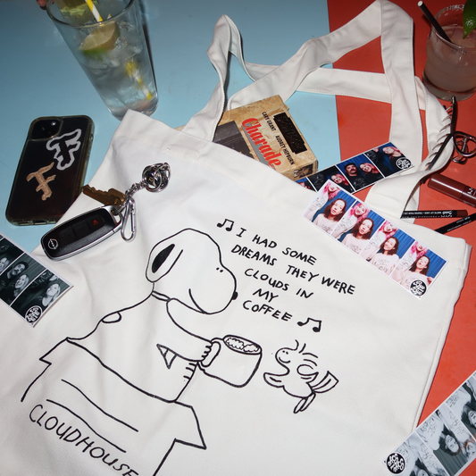 Natural - Clouds in My Coffee Tote