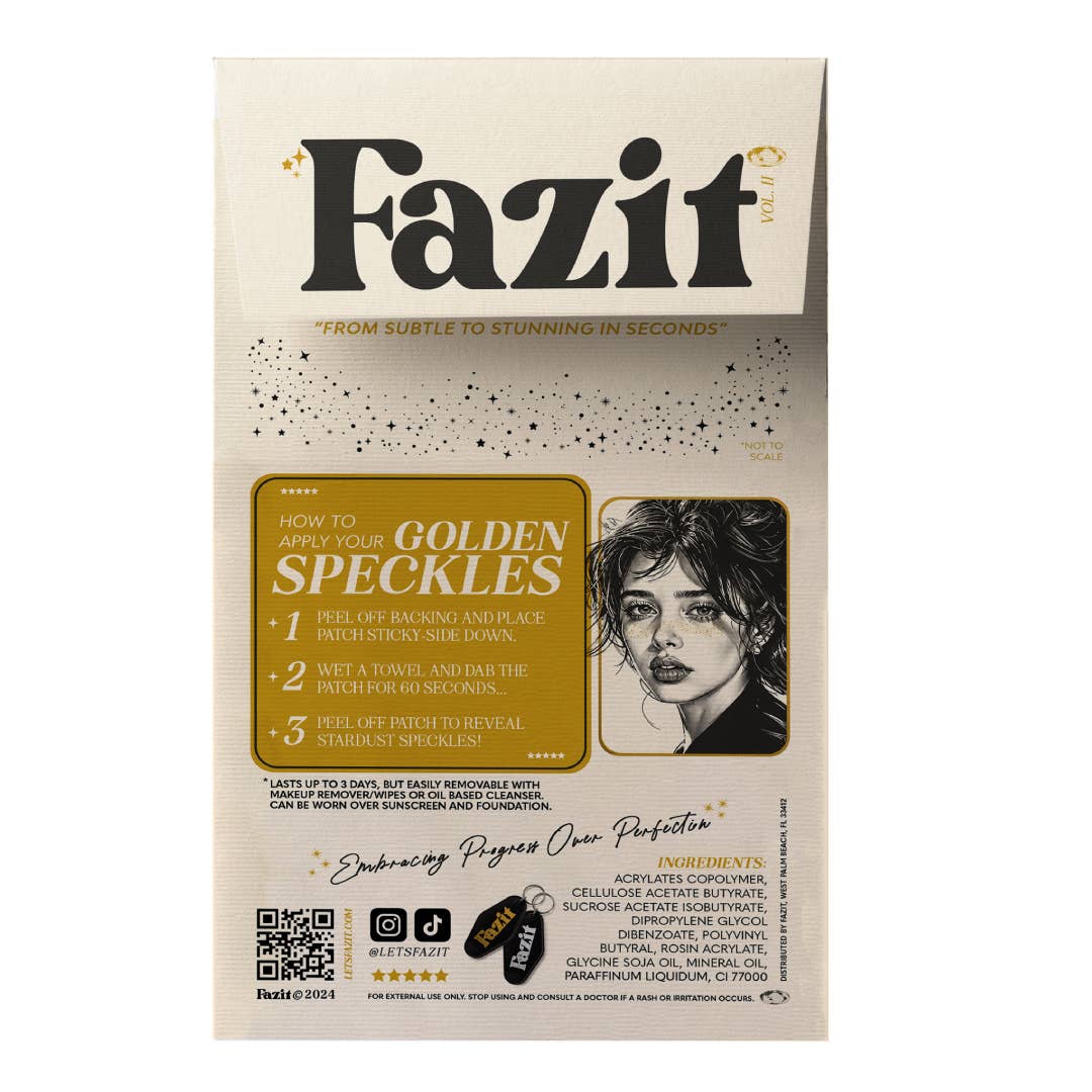 Gold Glitter Freckles — Makeup patches for every occasion