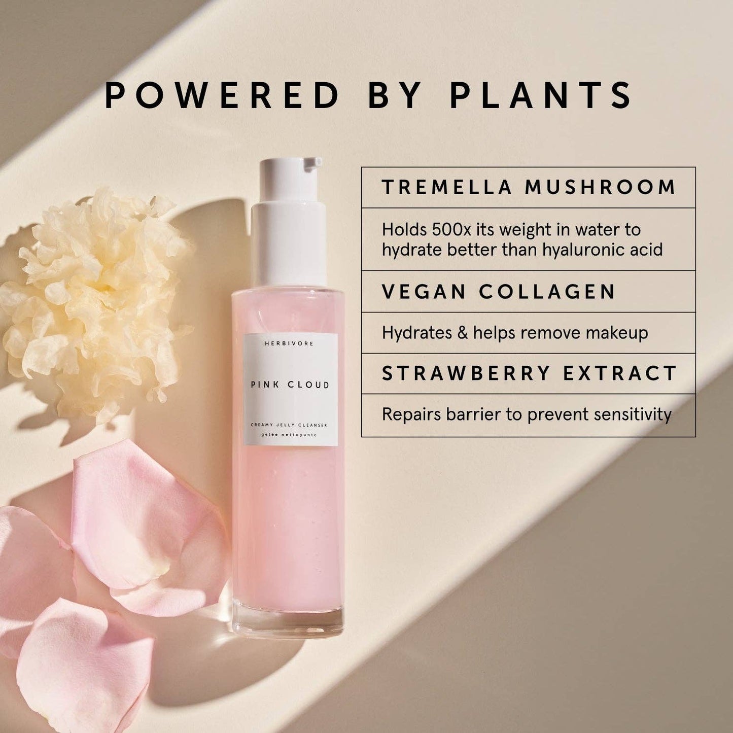 Pink Cloud Rosewater + Tremella Creamy Jelly Cleanser