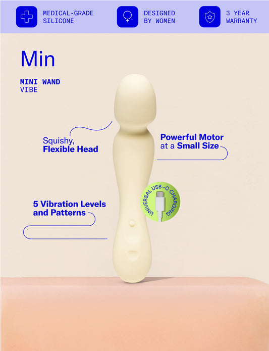 Min, Powerful Mini Wand Vibrator