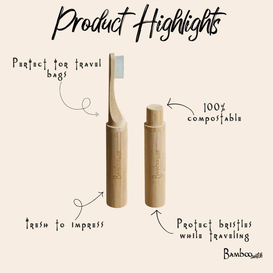 Compostable Bamboo Travel Toothbrush