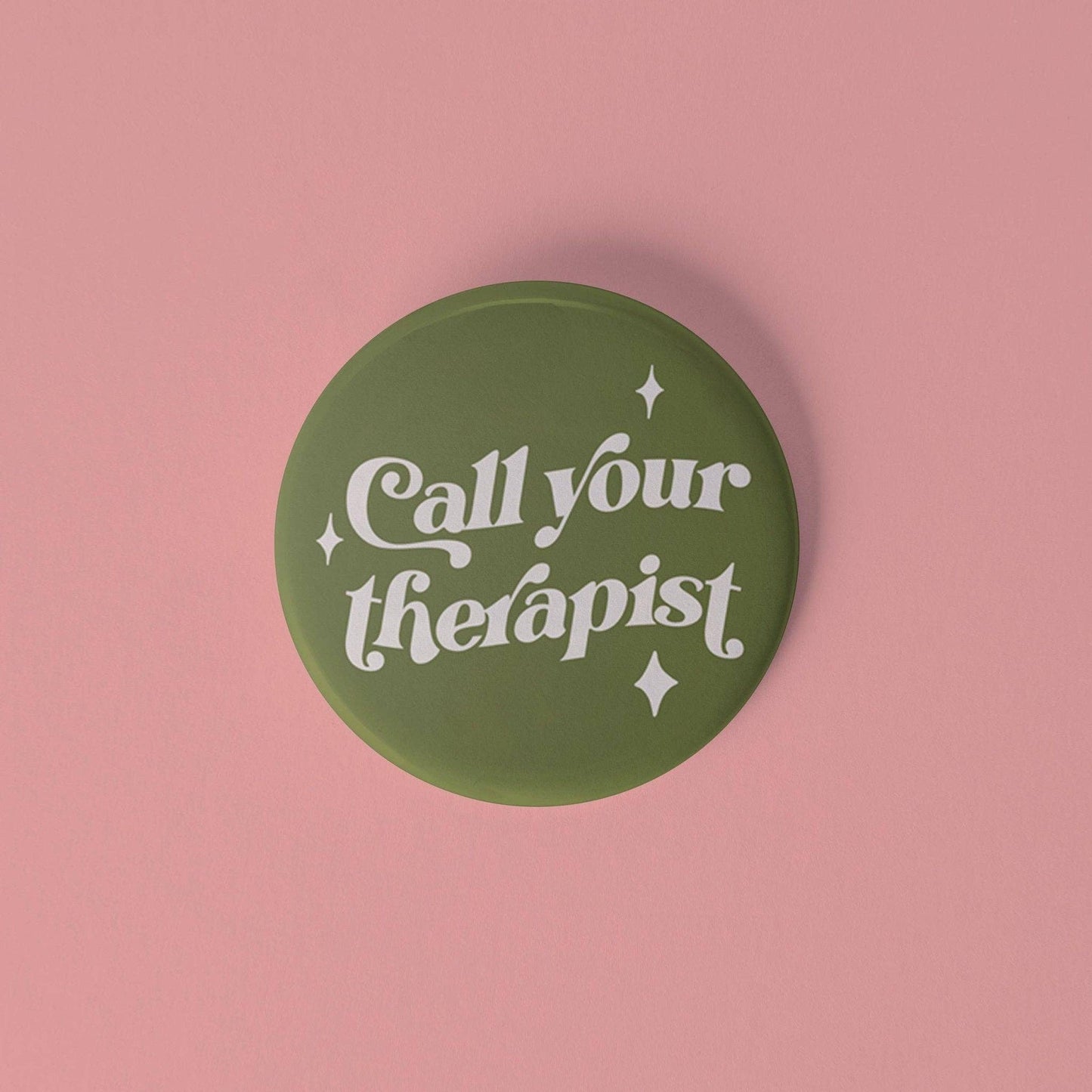 Call Your Therapist Pinback Button