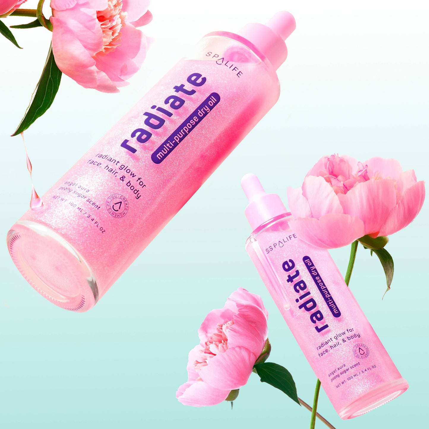 Pink Peony Body Shimmer Oil