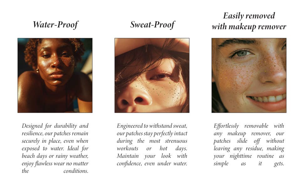 Gold Glitter Freckles — Makeup patches for every occasion