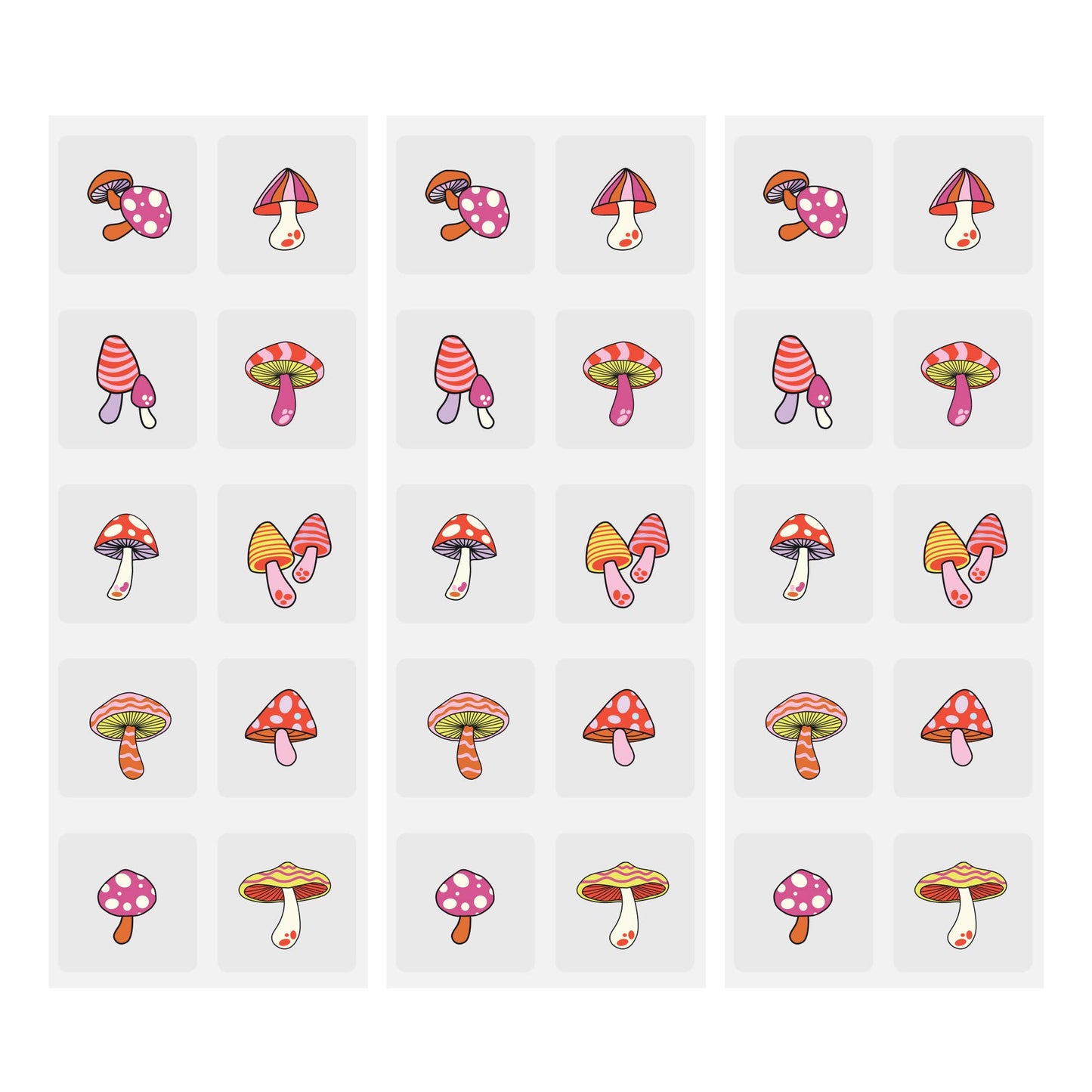 EVERYDAY CALM patch 30pk mushroom print