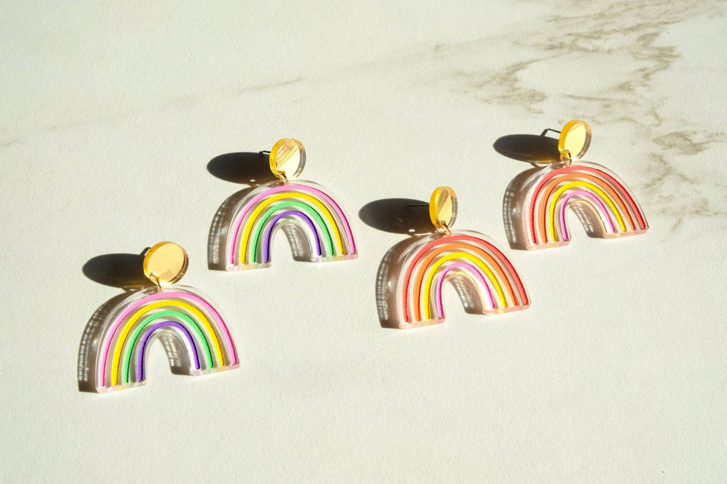 Sunset Rainbow Earrings - Dangles
