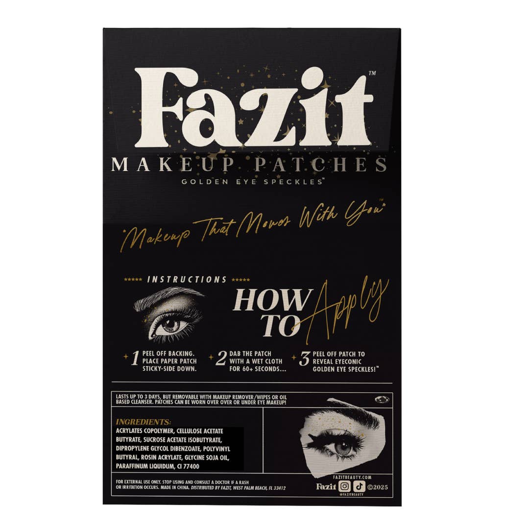 Golden Eye Shadow Speckles Makeup Patches for Halloween