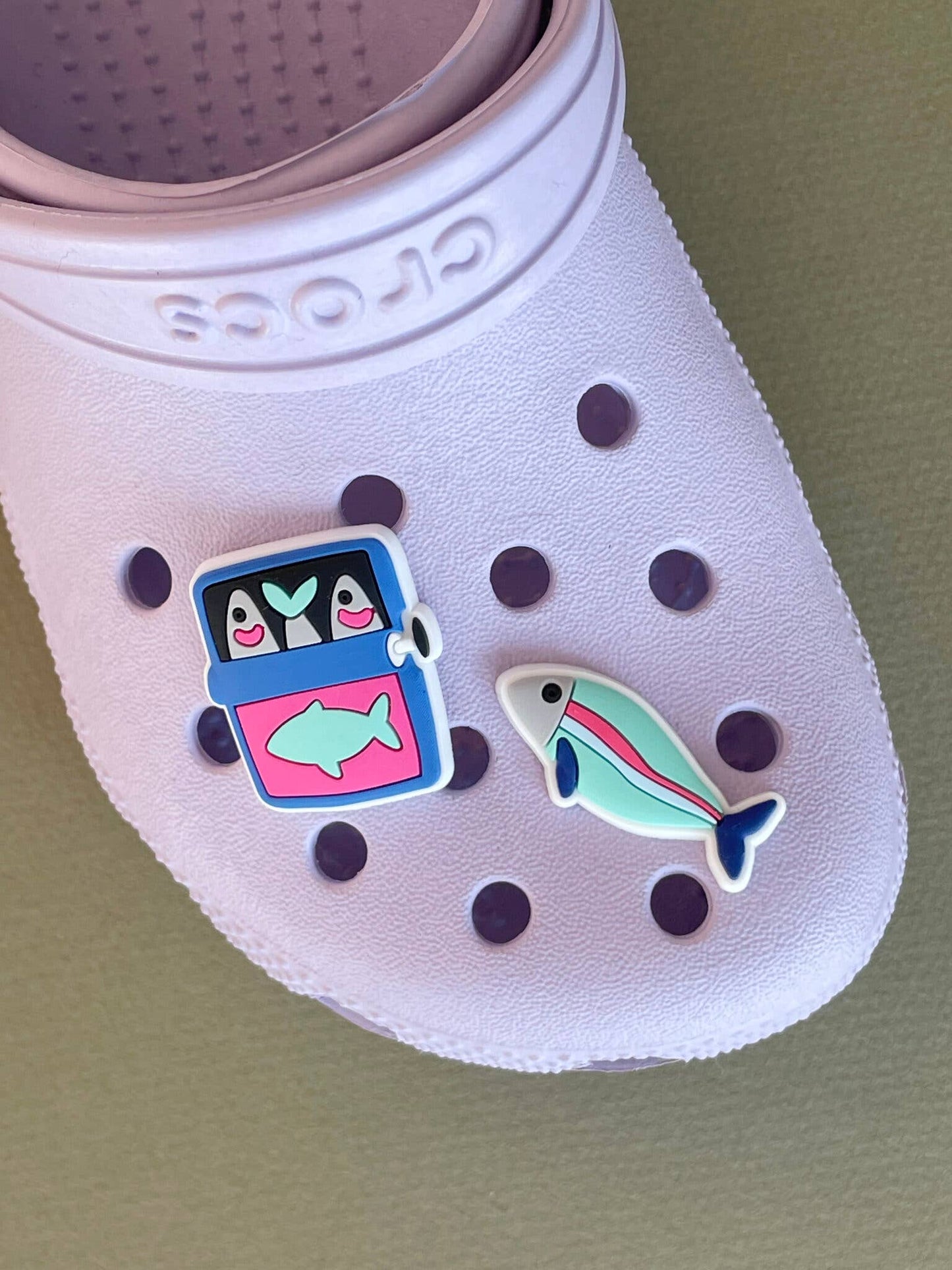 Tinned Fish Croc Clog Charms