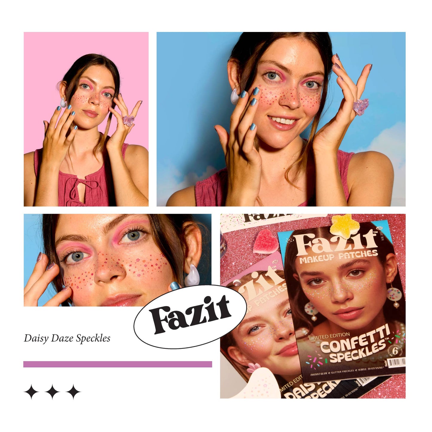 Daisy Daze Speckles — Spring Bloom Makeup Patches