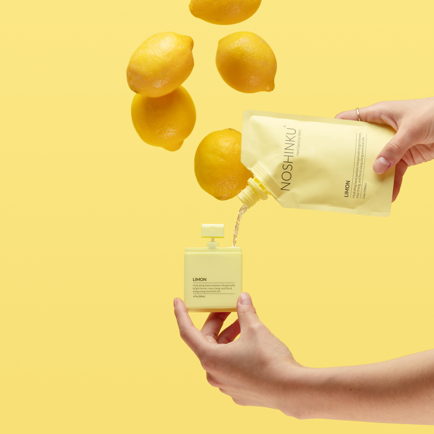 Lemon Ylang-Ylang Hand Sanitizer Refill Pouch