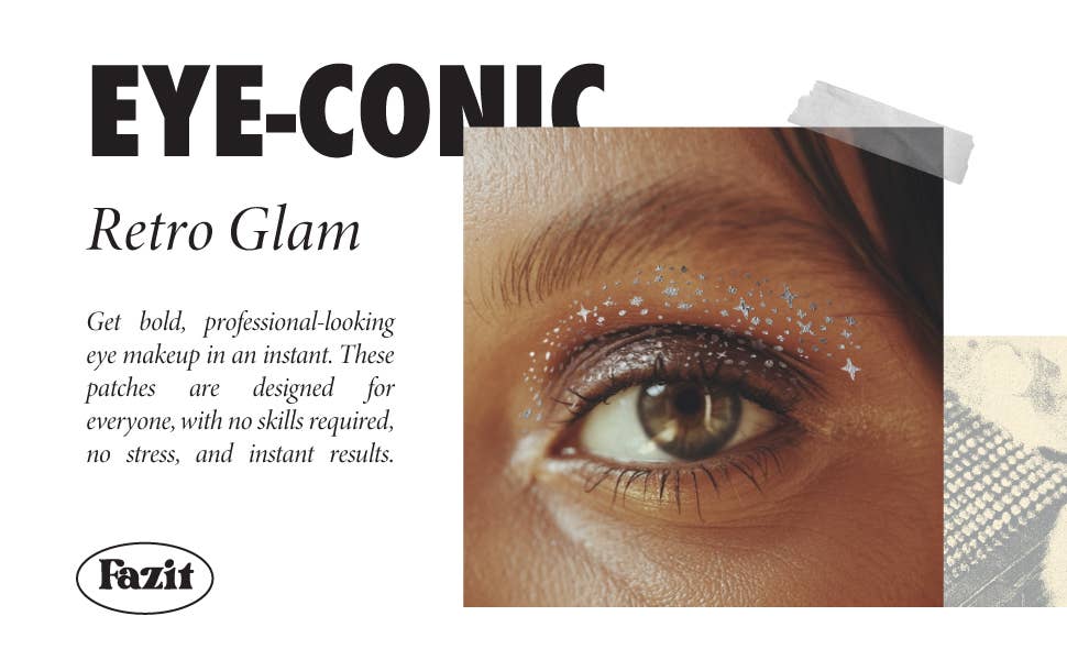 Silver Eye Shadow Speckles Makeup for Halloween