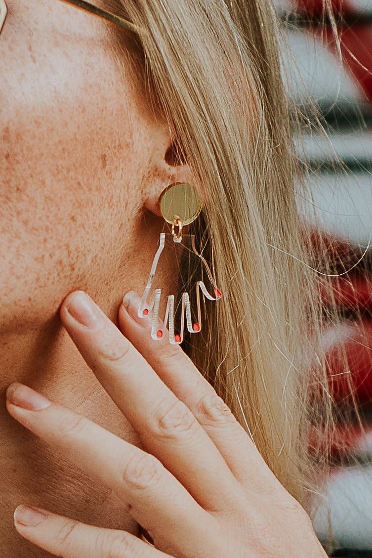 Hand Earrings - Dangle Nail Polish