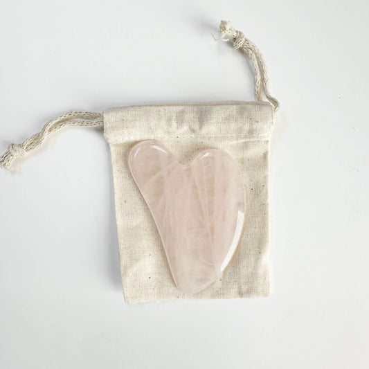 Stone Gua Sha - Rose Quartz