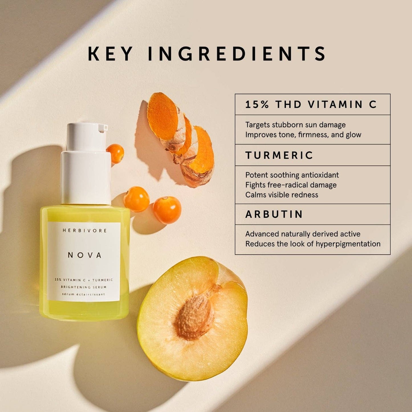 Nova 15% Vitamin C + Turmeric Brightening Serum