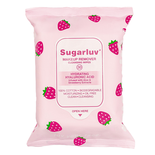 Makeup Remover Cleansing Wipes - Hyaluronic Acid Strawberry